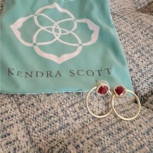 Kendra Scott Red & Gold Earrings!